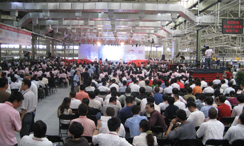 奇瑞汽車(chē)100萬(wàn)輛下線(xiàn)慶典活動(dòng)：十年創(chuàng)新路百萬(wàn)中國(guó)車(chē)